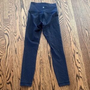 Lululemon Dark Blue Polka Dot Leggings size 2